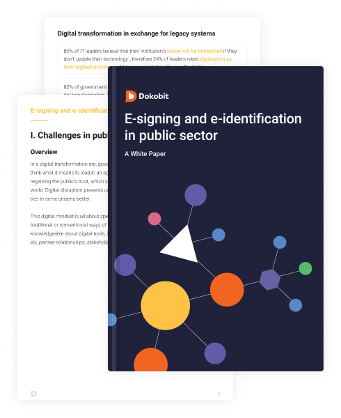 Thumbnail pages of E-signing and e-identification in public sector: A White Paper